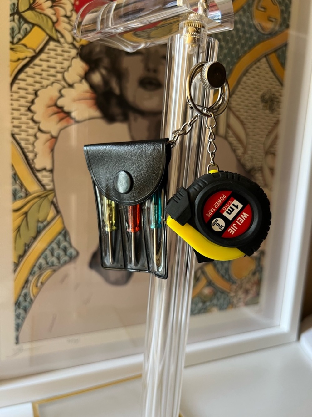 NEW Mini Tape Measure & Screwdriver Keychain Set - Picture 2 of 6
